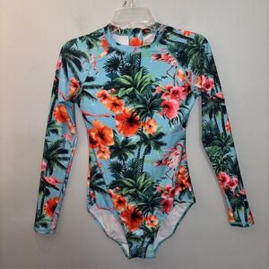 Axesea Venus Long Sleeve One Piece Swimsuit Rainforest Women's 8 Beach Resort